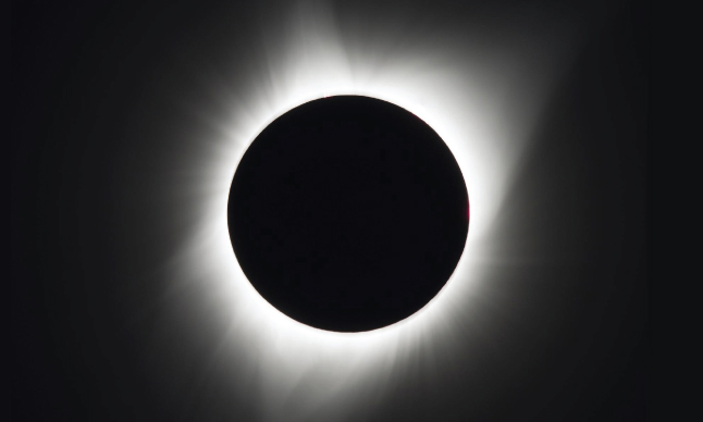 A total solar eclipse is seen on Monday, August 21, 2017 above Madras, Oregon.